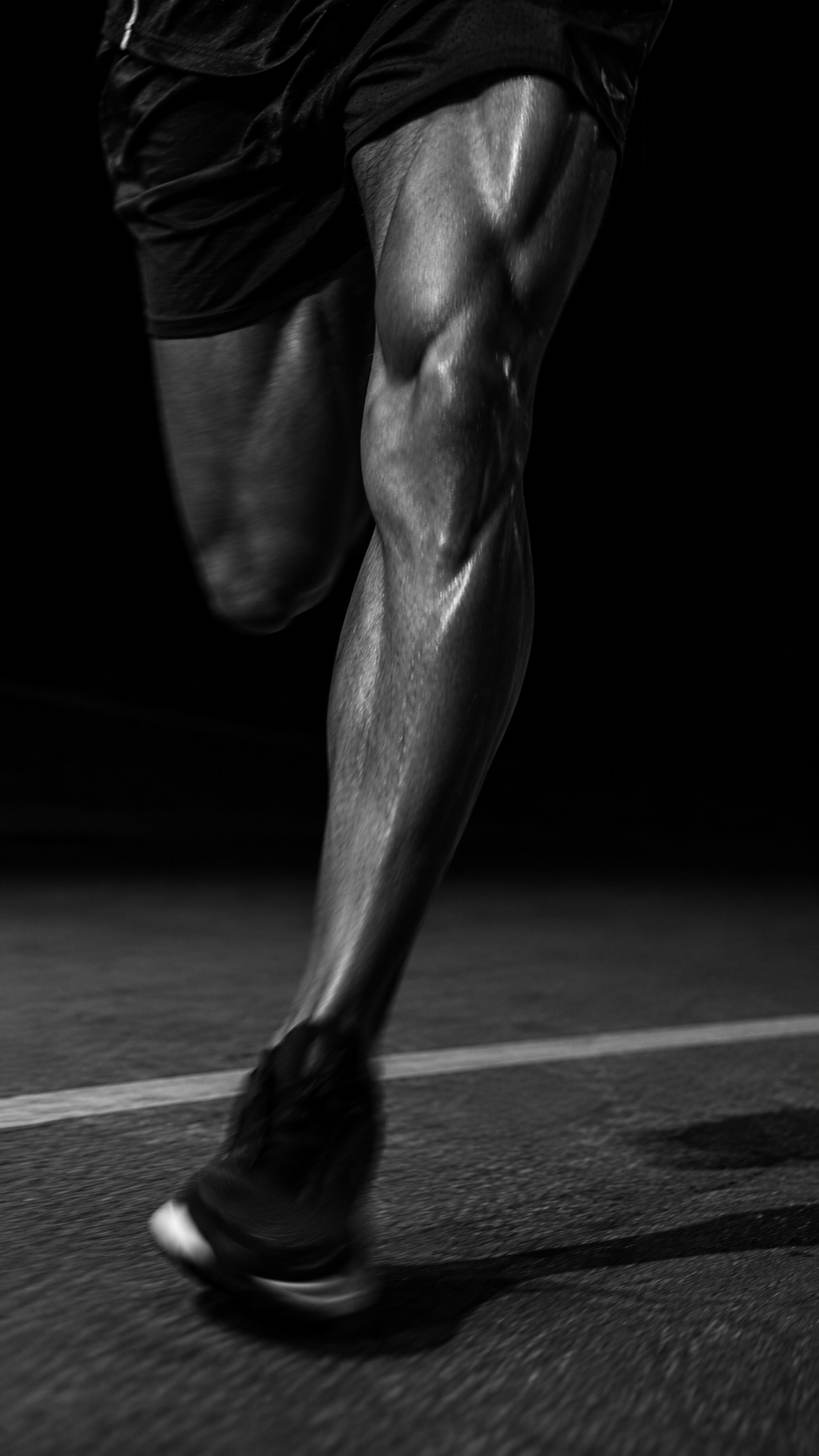 Runner in motion